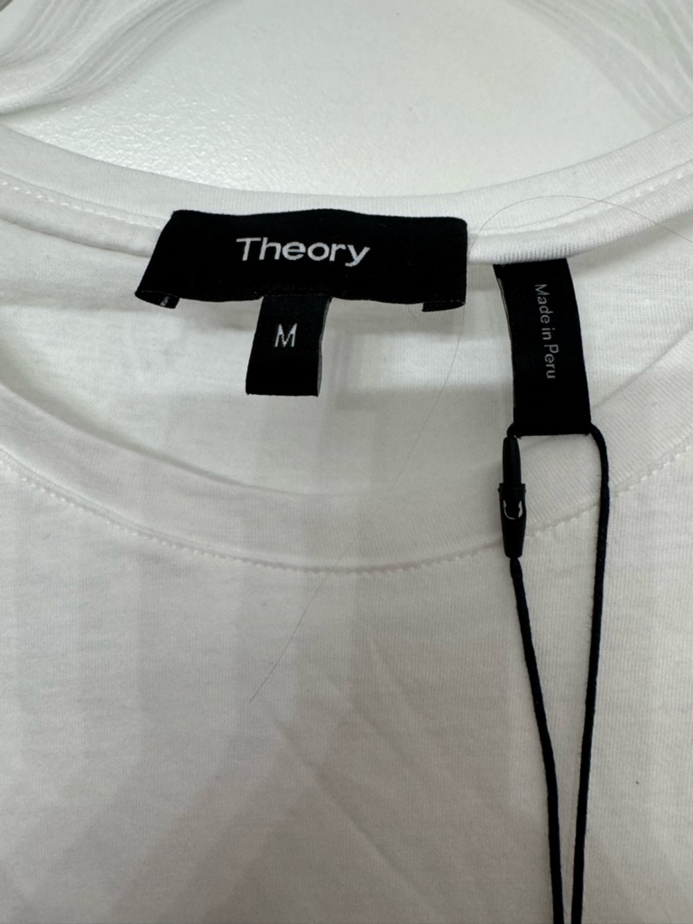 Theory LadiesWhite Crew Neck T-Shirt - Picture 3 of 4
